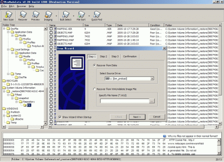WinUndelete Screenshot
